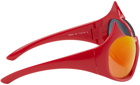 Balenciaga Red Gotham Cat Sunglasses