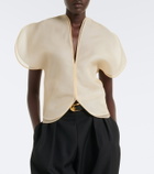 Khaite Briar silk organza top