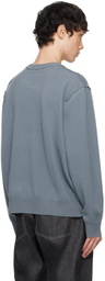 Camiel Fortgens Blue Frankenstein V-Neck Sweater