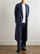 Derek Rose - Nelson Printed Cotton-Poplin Pyjama Trousers - Blue