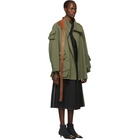 Loewe Khaki Patch Pocket Military Parka