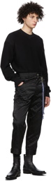 Song for the Mute Black Tab Knee Patch Pocket Trousers
