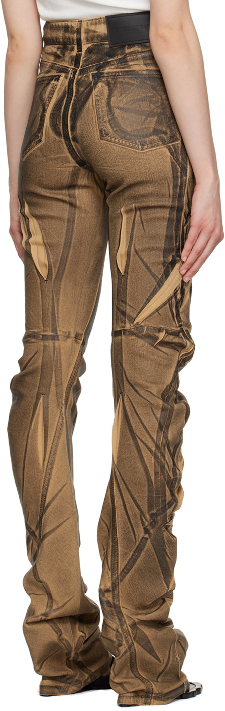 Ottolinger Brown Drape Jeans Ottolinger