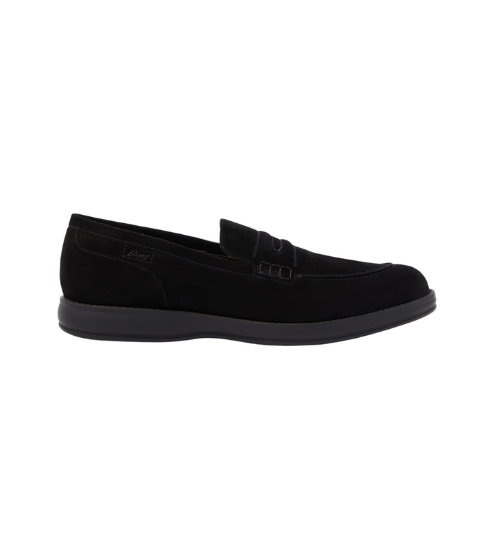 Photo: Brioni Suede penny loafers