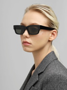 RETROSUPERFUTURE - Roma Black Squared Acetate Sunglasses