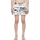 Burberry Black and White Zebra Greenford Swim Shorts