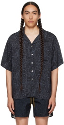 Rhude Black Snake Shirt