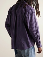 Our Legacy - Borrowed Crinkled Cotton-Blend Shell Shirt - Purple