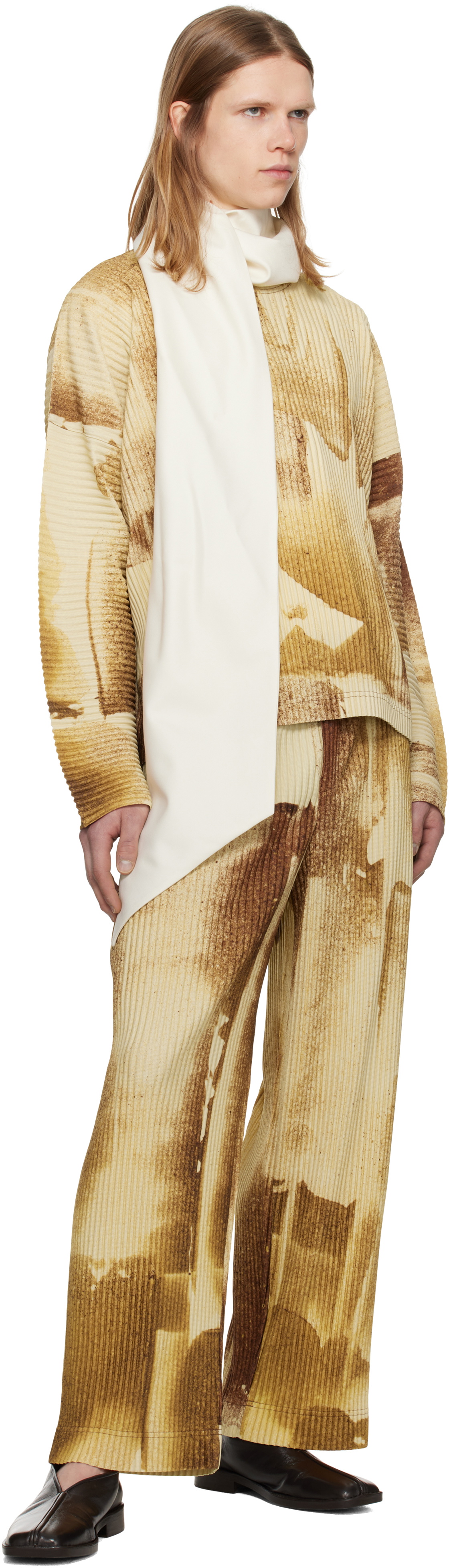 HOMME PLISSÉ ISSEY MIYAKE Brown Wind Walk Trousers Homme Plisse