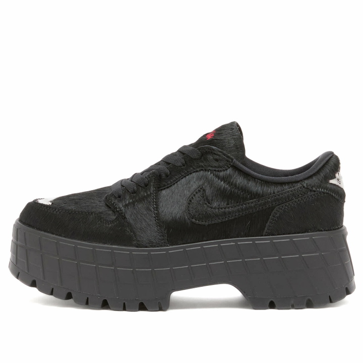 Photo: Air Jordan Women's 1 Brooklyn Low Sneaker in Black/Gym Red/Black