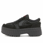 Air Jordan Women's 1 Brooklyn Low Sneaker in Black/Gym Red/Black