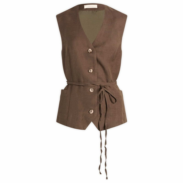 Photo: Faithfull The Brand Women's Eva Tie Vest in Forest