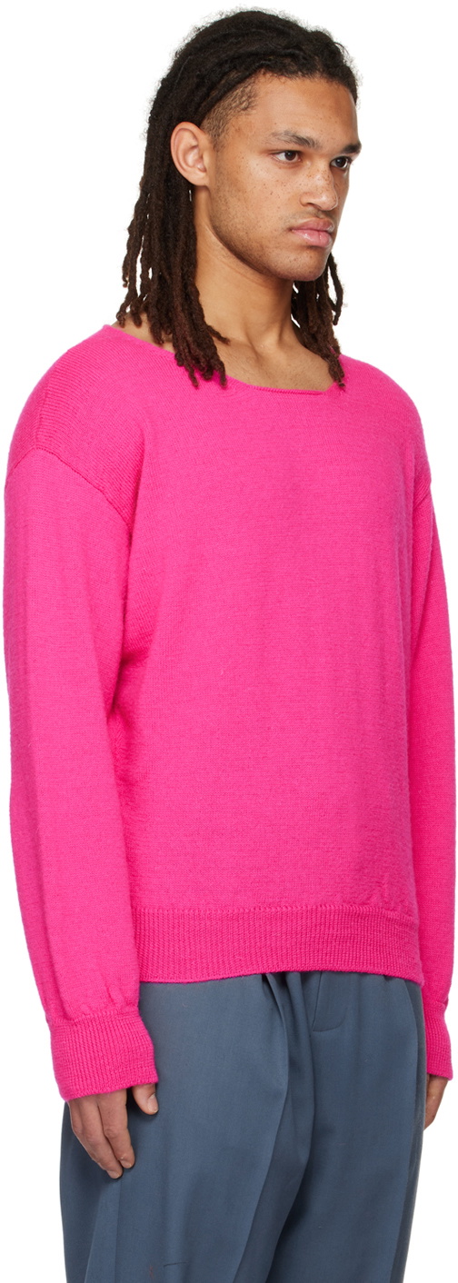 Magliano Pink Twisted Marella Sweater