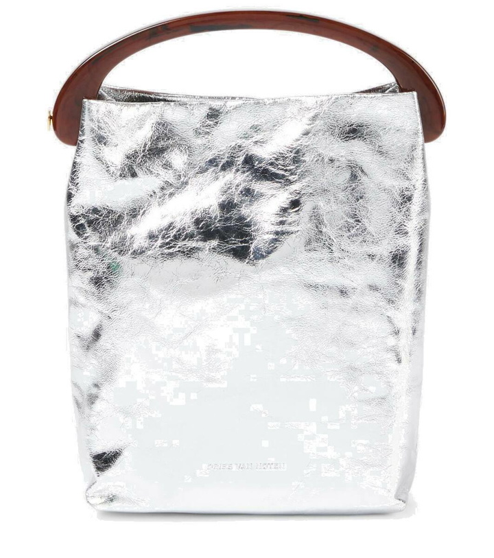 Photo: Dries Van Noten Resin Mini leather bucket bag