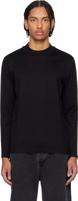 Photo: Hugo Black Mercerised Cotton Slim-Fit T-shirt