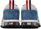 Thom Browne Blue Quilted Tech Runner Sneakers