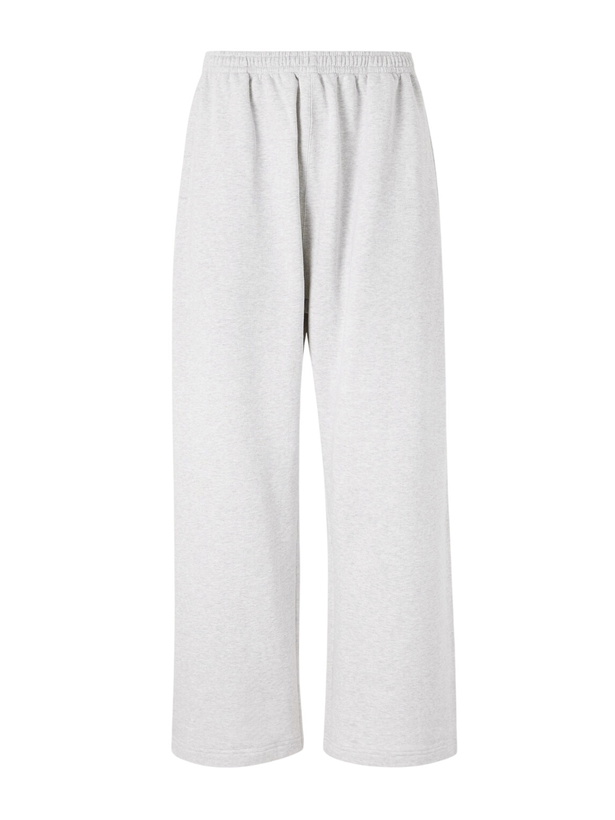 Photo: Acne Studios - Prowser Oversized Wide-Leg Cotton-Blend Jersey Sweatpants - Gray