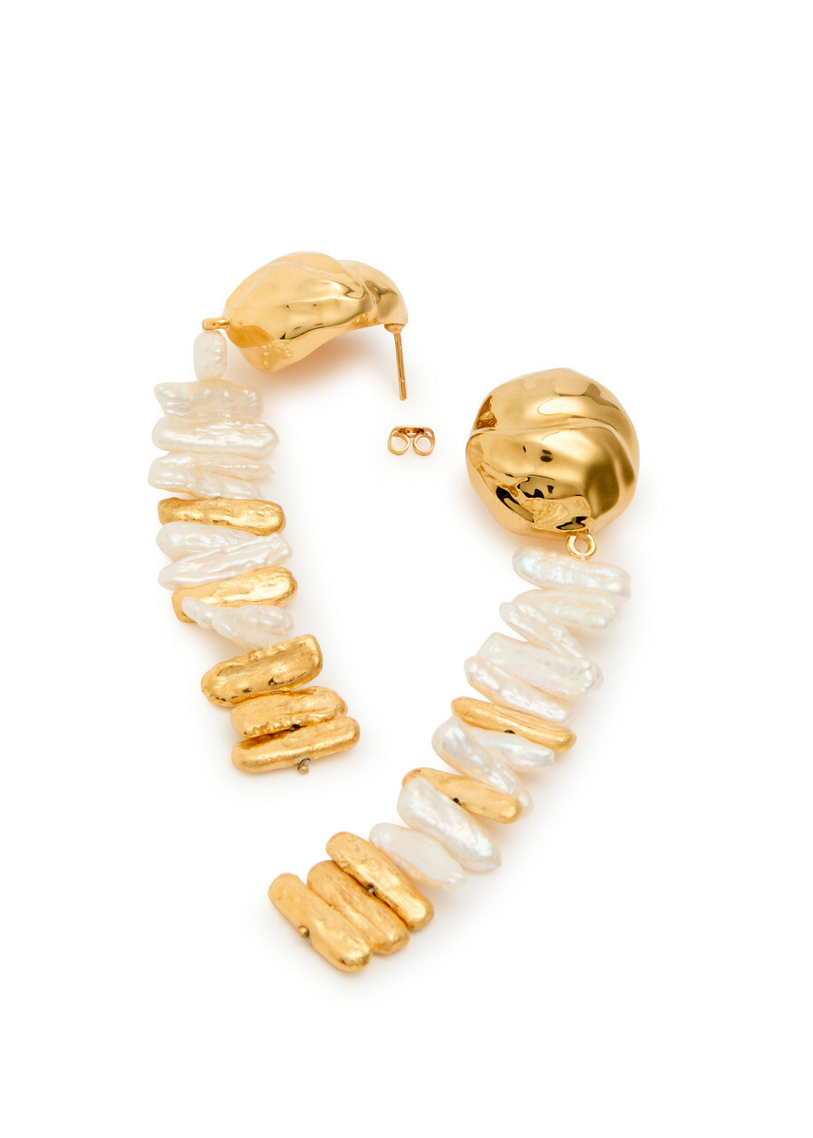 Joanna Laura Constantine Orbs Two-toned Drop Earrings - Gold - One Size