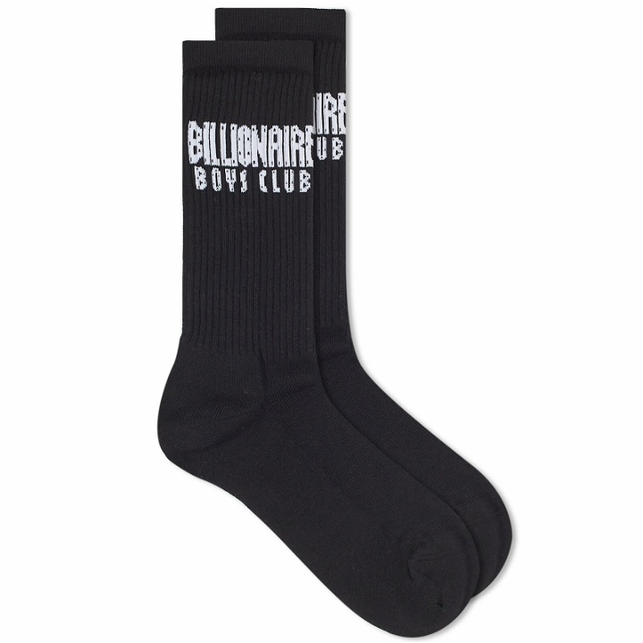 Photo: Billionaire Boys Club Men's Logo Sock in Black