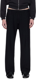 ALAINPAUL Black Fuseau Sweatpants
