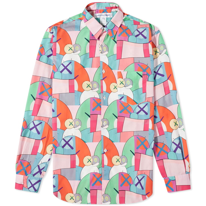 Photo: Comme des Garcons SHIRT Kaws Print Cotton Poplin Shirt