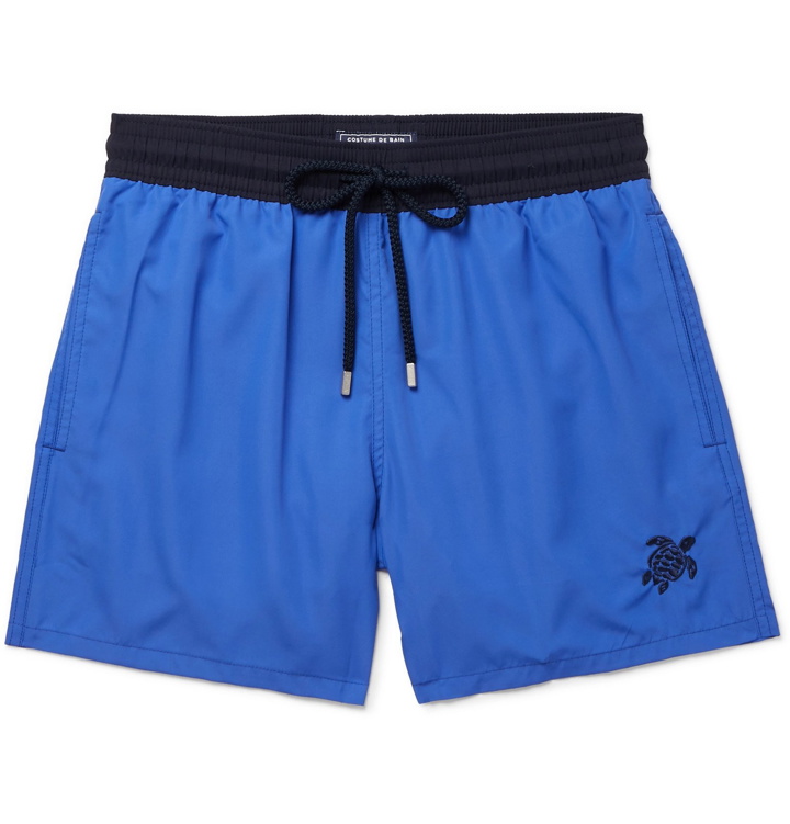 Photo: Vilebrequin - Moxe Mid-Length Swim Shorts - Blue