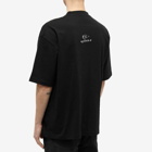 Balenciaga Men's New Logo T-Shirt in Black/White