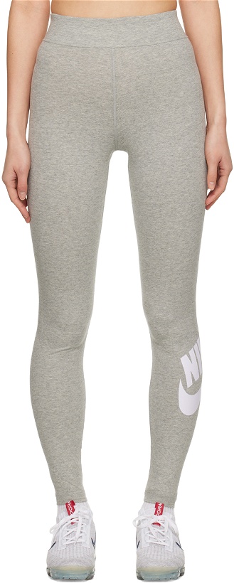 Photo: Nike Gray Sportswear Essential Leggings