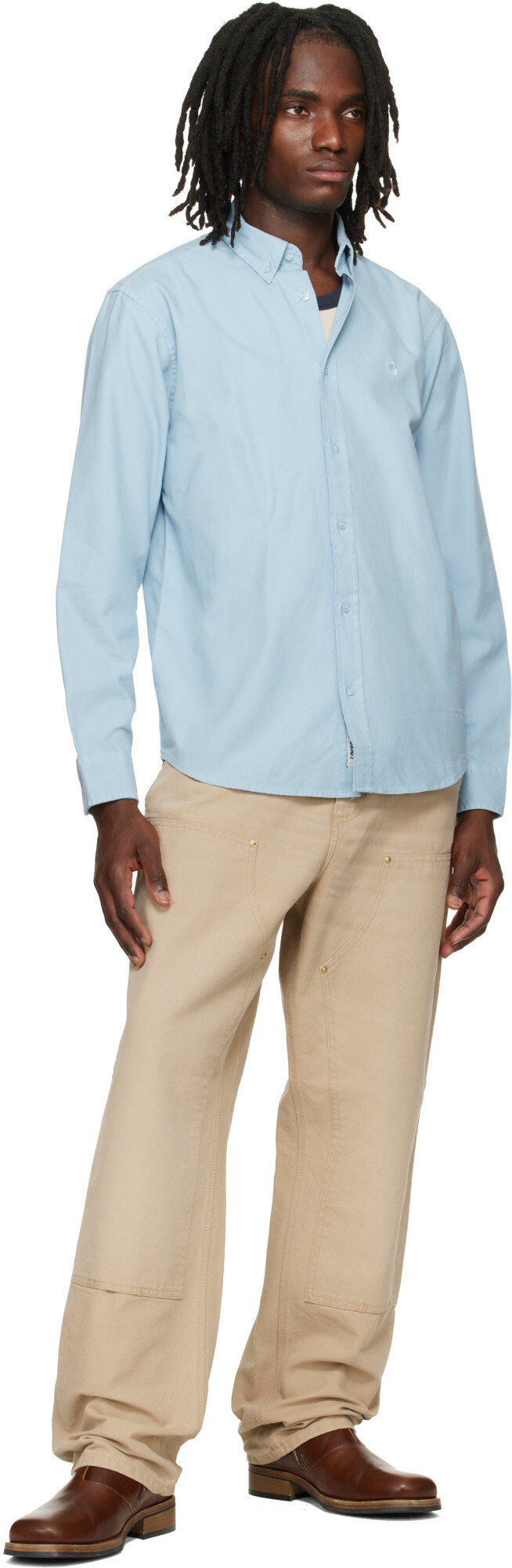 Carhartt Work In Progress Blue Bolton Shirt