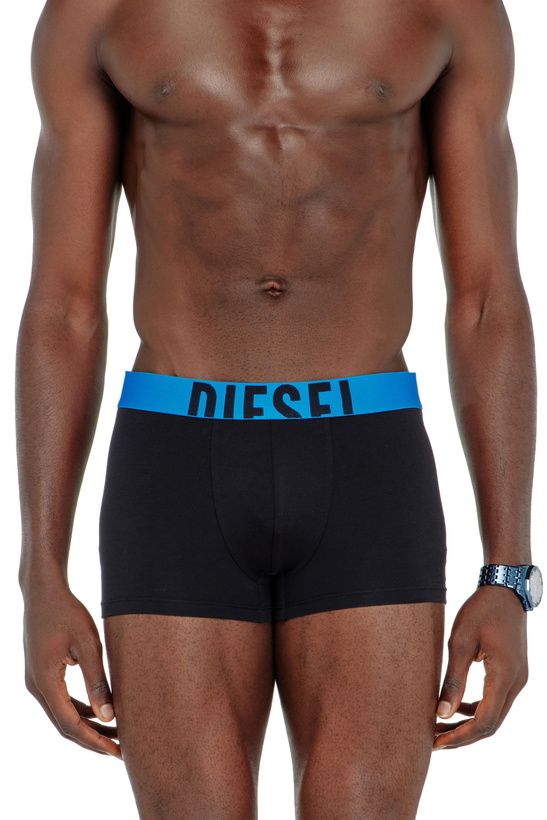 Photo: Diesel Three-pack boxer briefs in stretch cotton - Trunks Mens in Black