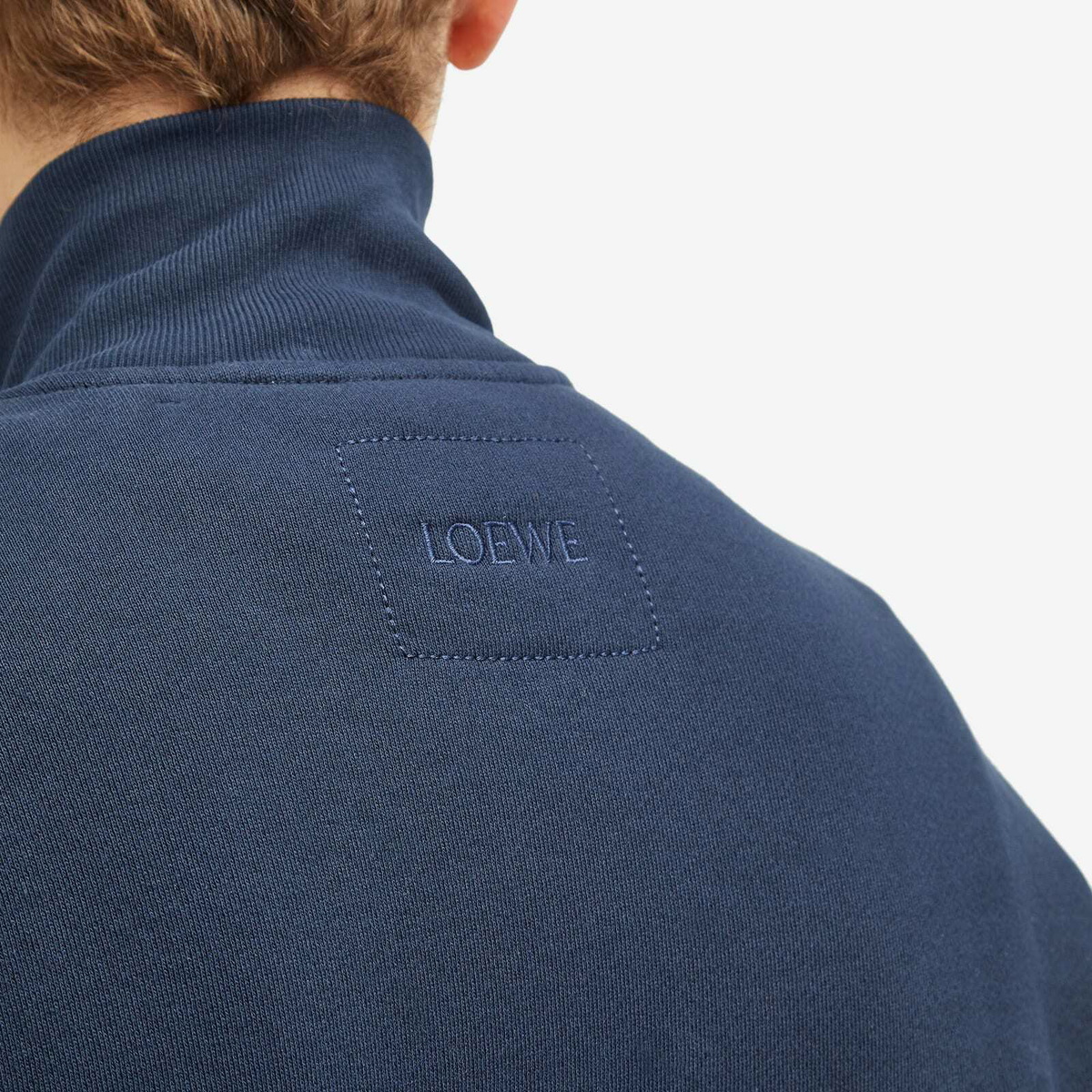 トップス LOEWE EAST RIVER RIDGE ZIP SWEATSHIRT XL Loewe East River Ridge Zip Sweatshirt In Dark Blue - 40% Off