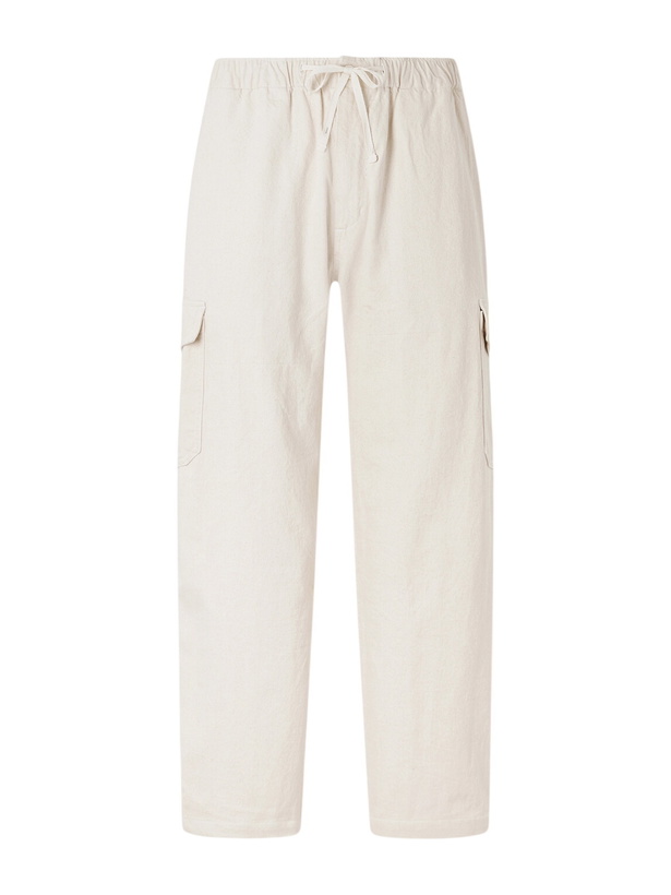 Photo: Monitaly - Malibu Wide-Leg Cotton Cargo Trousers - Neutrals