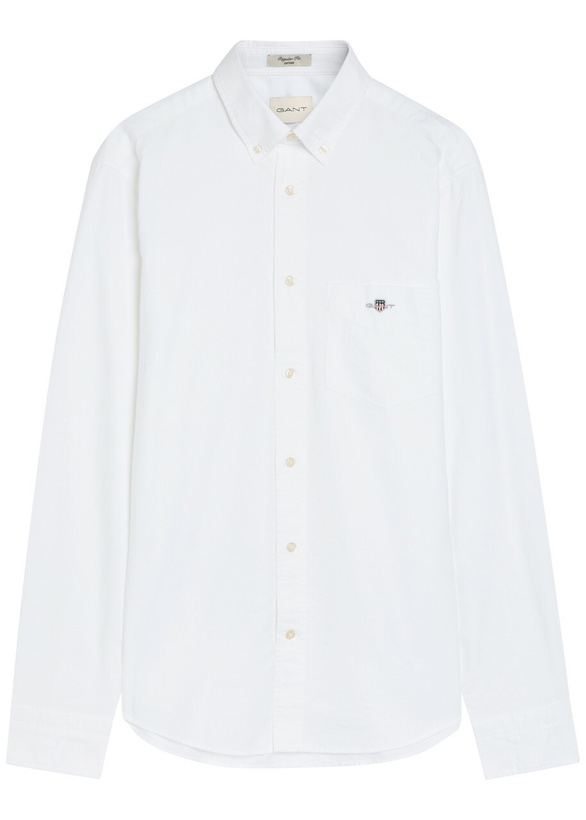Photo: Gant Logo-embroidered Cotton Oxford Shirt White