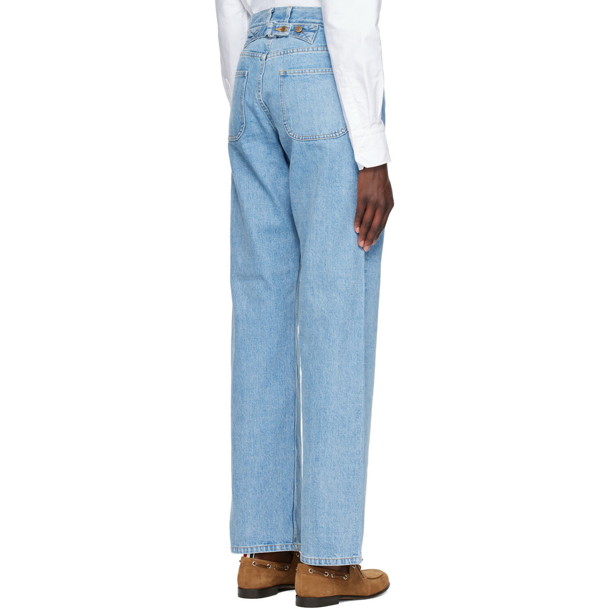 Thom Browne Blue Selvedge Denim Jeans