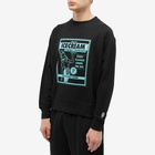 ICECREAM Men's Magazine Ad Crew Sweat in Black