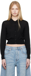 alexanderwang.t Black High-Frequency Stacked Logo Cardigan