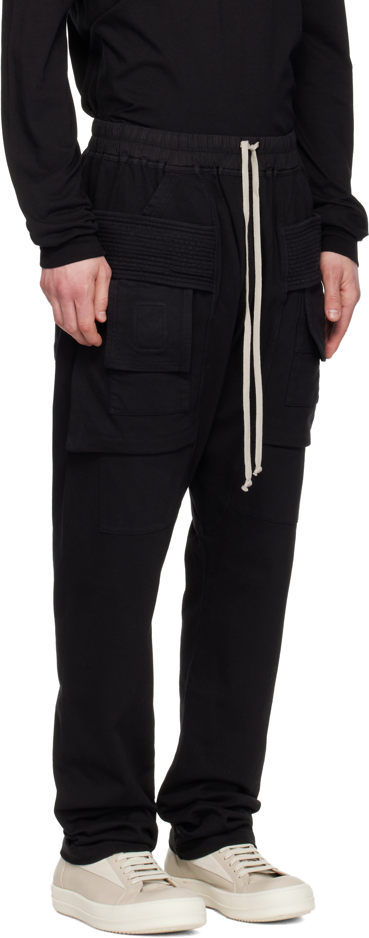 Rick Owens DRKSHDW Black Temple Creatch Cargo Pants