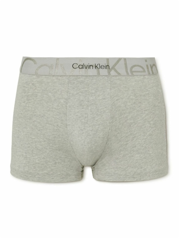 Photo: Calvin Klein Underwear - Icon Stretch-Cotton Boxer Briefs - Gray
