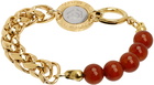 IN GOLD WE TRUST PARIS SSENSE Exclusive Gold Beaded Bracelet