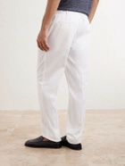 Altea - Dumbo Tapered Cotton-Blend Gabardine Trousers - White