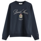 DUNST Women's Unisex Classic Logo Sweatshirt in French Navy