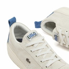 END. x Lacoste Umpire Sneaker in Off-White/Blue