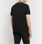 Fendi - Logo-Trimmed Cotton-Piqué Polo Shirt - Black
