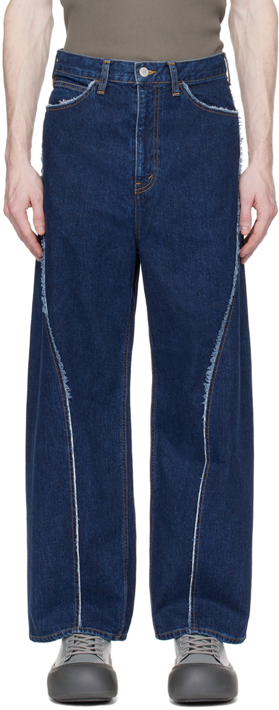 JieDa Black & Navy Switching Over Jeans JieDa