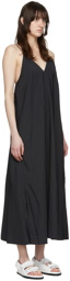 Juun.J Black Nylon Maxi Dress