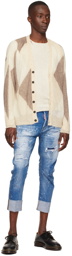 Dsquared2 Beige Mohair Cardigan