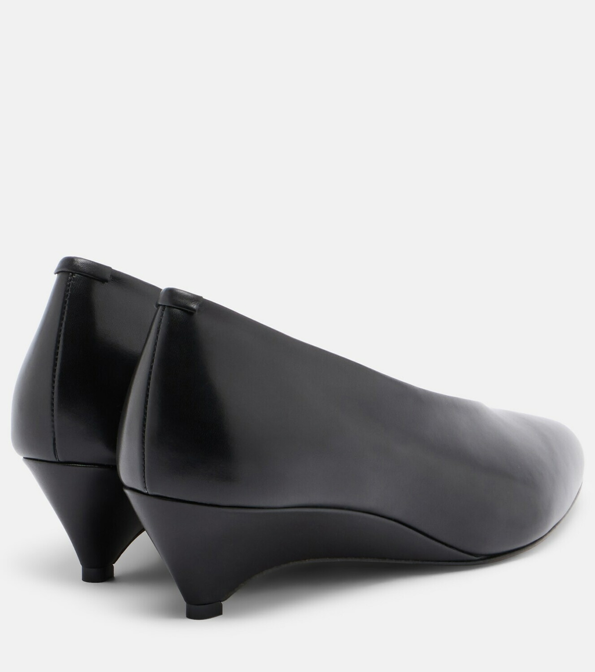 Jil Sander Arc leather pumps
