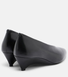 Jil Sander Arc leather pumps
