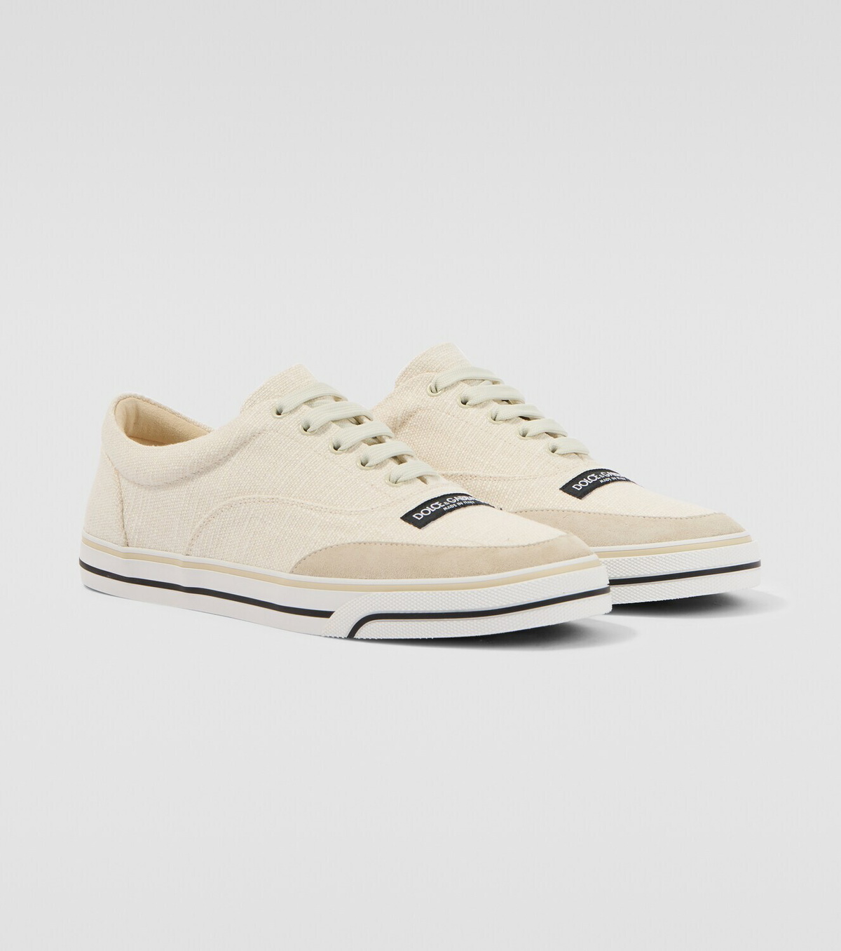 Dolce&Gabbana Suede-trimmed sneakers