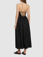 MATTEAU Strapless Cotton Maxi Dress